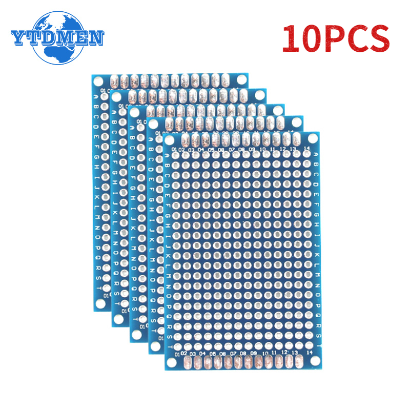 Diy Electronics For Beginners - 電子キット用ユニバーサルサーキットボード,2つのpcbボード,テストプレート,実験用,10個,4x6cm