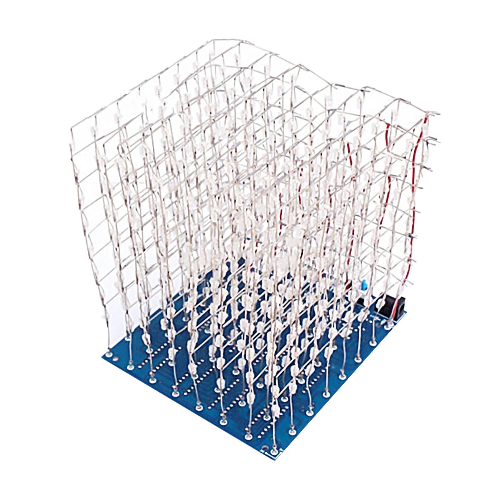 Diy Electronics Learning Kit - 電子機器8層ダイナミック3d 8x8x8,便利なはんだ付け学習用diy ledライトキューブキット
