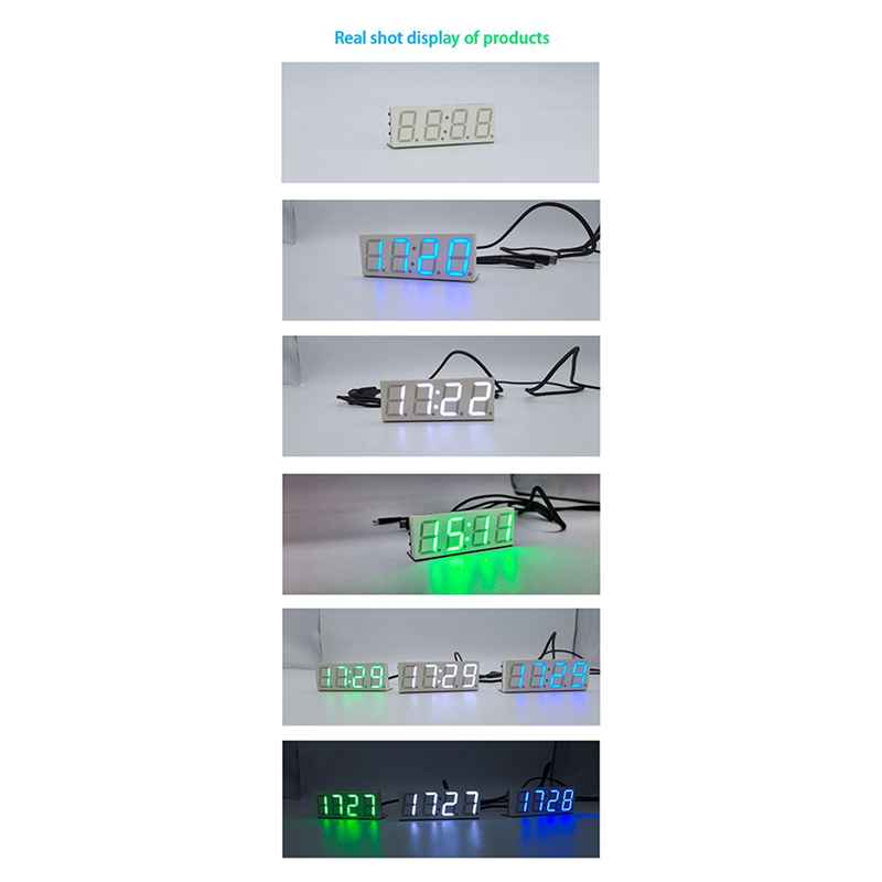 Diy Electronic Modules - AA84 3X Wifi タイムサービスクロックモジュール自動時計 DIY デジタル電子時計ワイヤレスネットワークタイムサービスホワイト