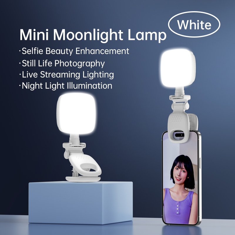 Diy Lamp Electronics - 携帯用クリップ式ミニLEDセルフィーフィルライト調光可能ビューティーランプ、スマホ撮影、夜間撮影、ポケットムーンライトライト