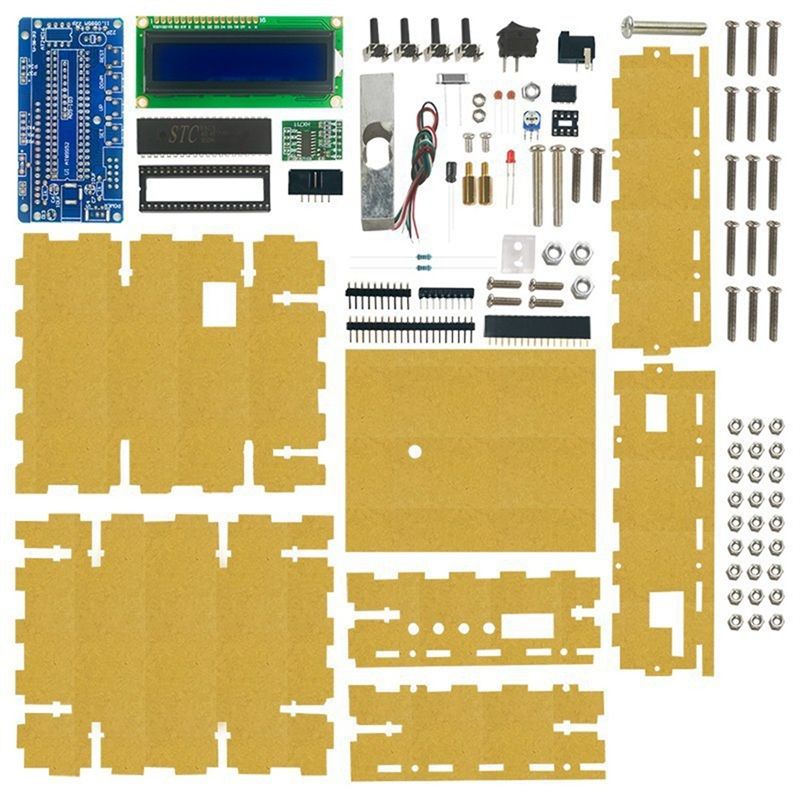 Diy Electronics Load Cell - A01E-マイクロコントローラー電子スケールDIYキット、ブラケット付きロードセル回路実験部品、自己組み立て回路基板