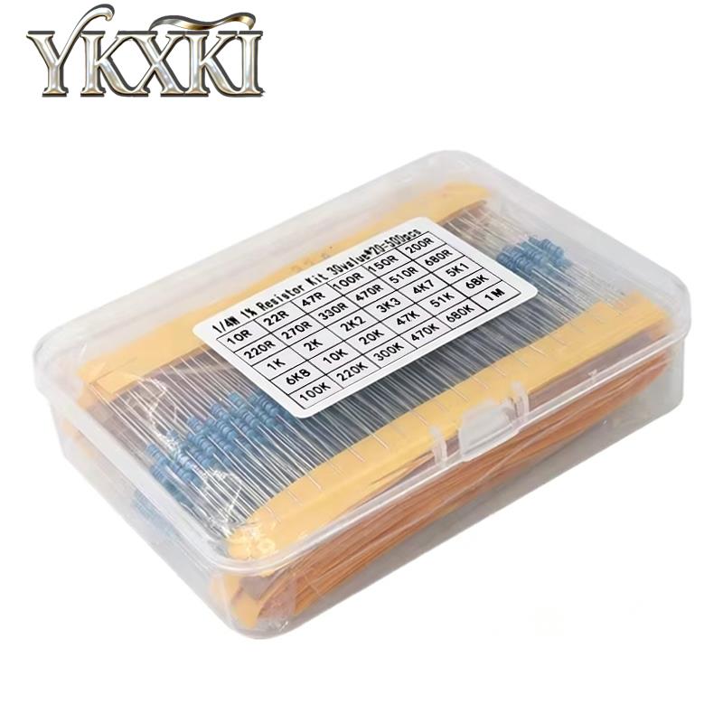 Resistor Kit 1 4W - 300個 600個 820個 1/4W 1% 金属皮膜抵抗器キット