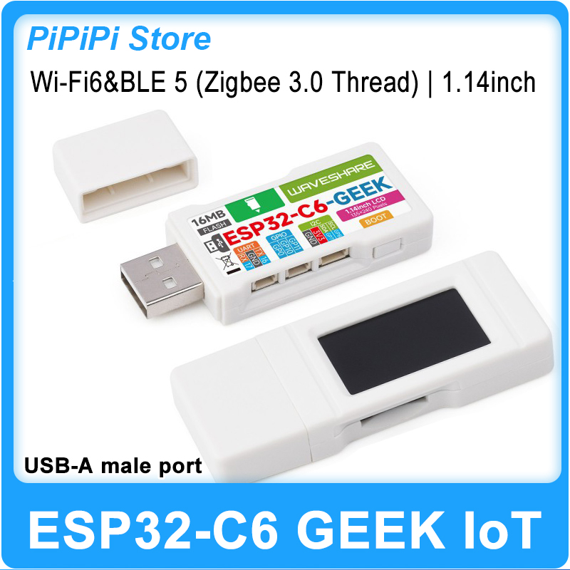 Diy Electronics Board - ESP32-C6 GEEK 開発ボード 1.14 インチ LCD