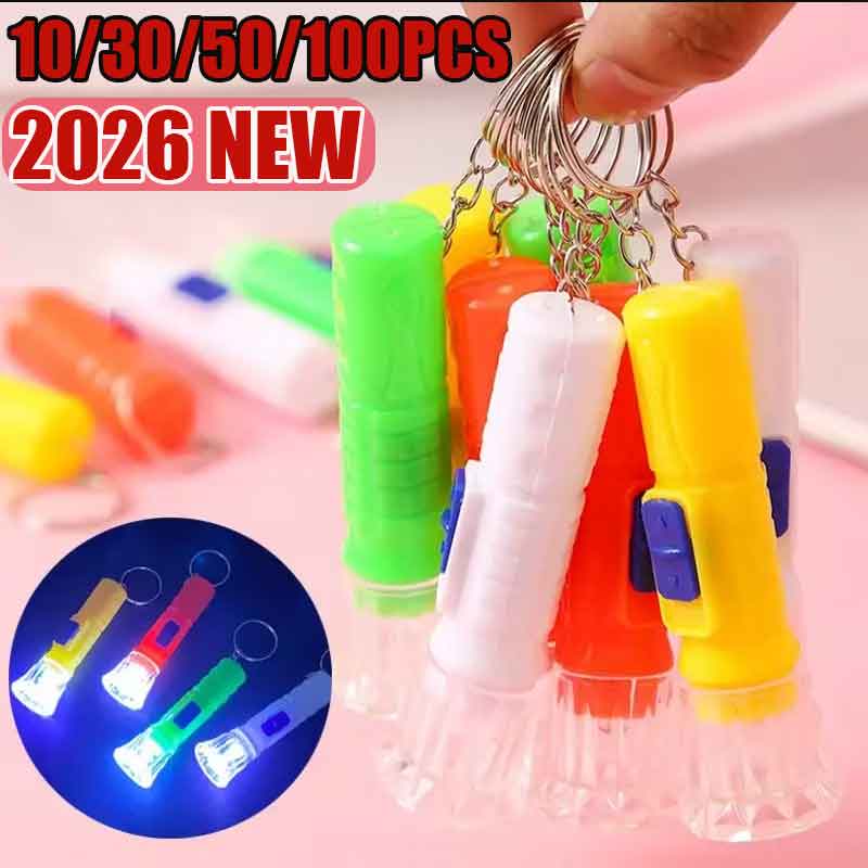 Diy Lamp Electronics - 10/30/50/100 個ミニ子供用 LED 懐中電灯ランプおもちゃ子供の誕生日パーティーの記念品ピニャータフィラーグッディバッグギフト教室用
