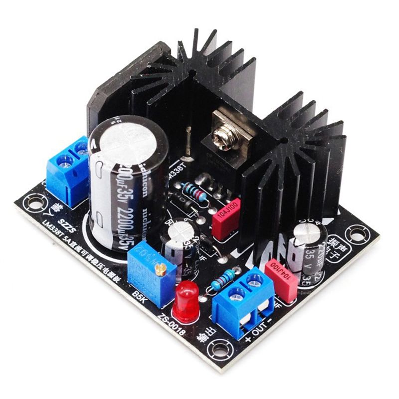 Diy Electronics Board - LM338 5A 出力調整可能なリニア安定化電源ボードフィラメント電圧調整 DIY エレクトロニクスキット
