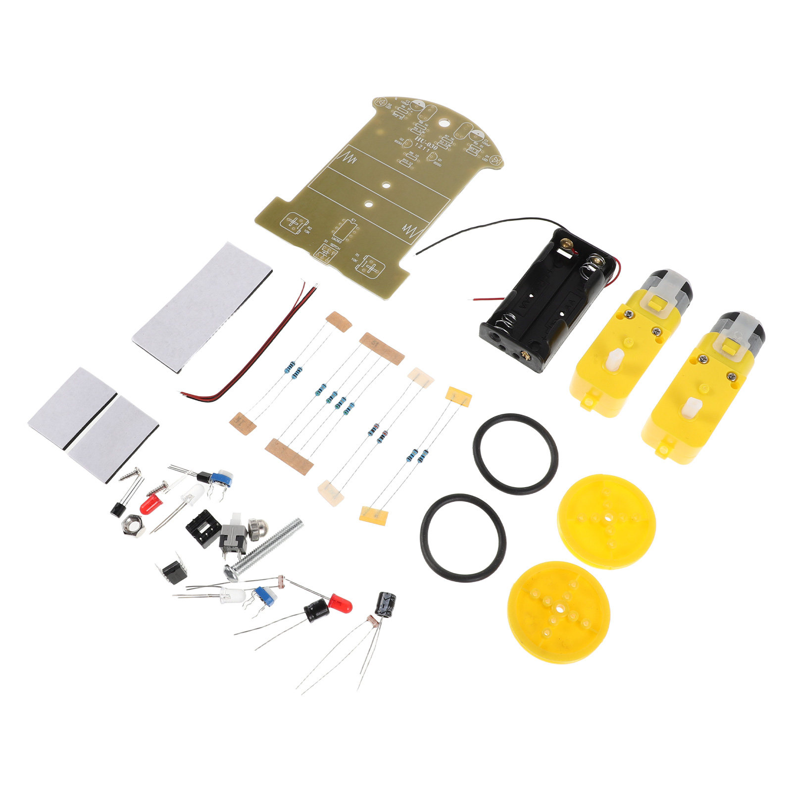 Diy Electronics Learning Kit - 1セット スマートカーキット DIY インテリジェント追跡ロボット STEM教育 はんだ付けプロジェクト