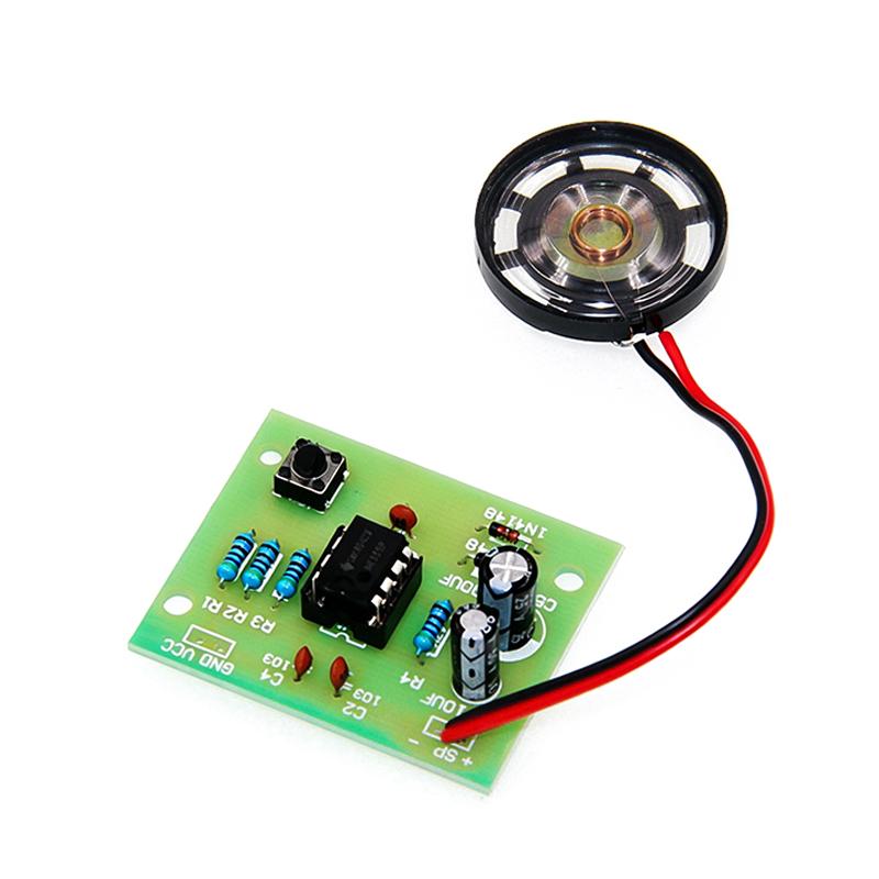 Diy Electronic Components - プロ仕様のNE555ドアベルDIYキット - デュアルトーンの「ディンドン」音、PCBはんだ付け練習用、完全な電子部品付き