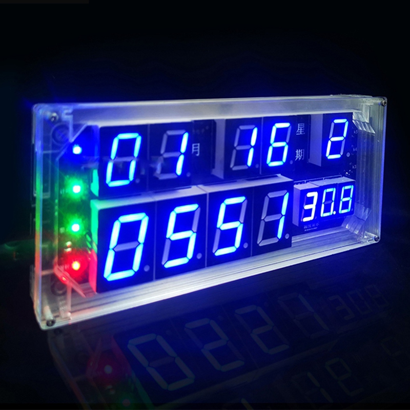 Diy Electronics For Sale - スーパーセール 大型スクリーン音声時計キット カレンダー デジタル時計 電子DIY