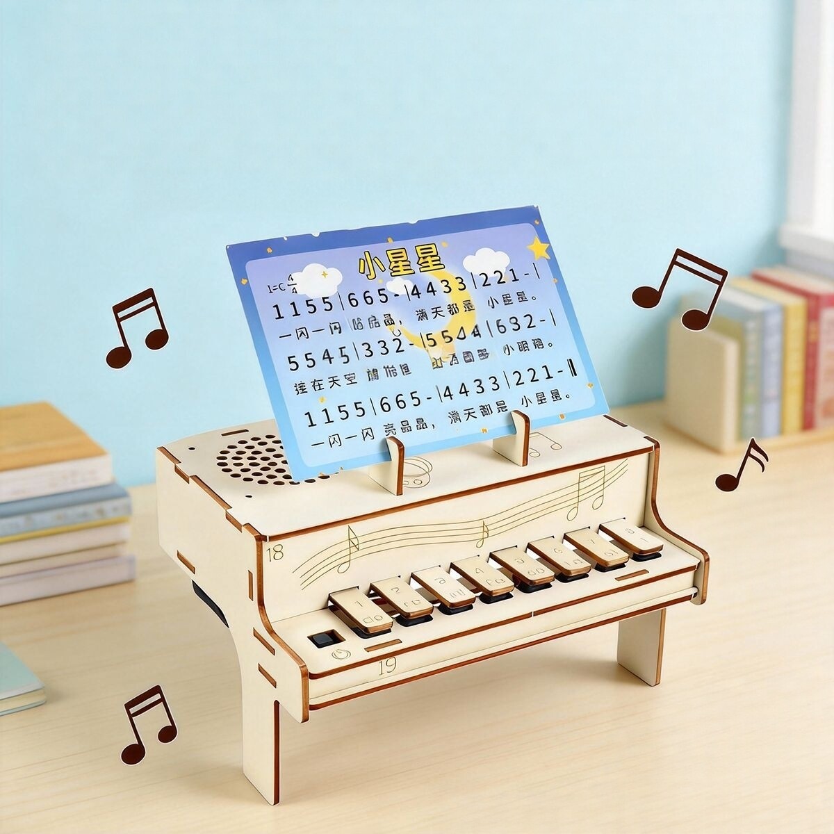 Diy Electronics Learning Kit - DIY 木製電子ピアノモデル STEM 組み立てキット物理学音響実験教育教材大人の学習のため
