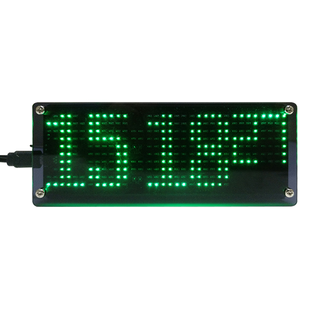 Diy Electronics Learning Kit - DIY デジタルドットマトリックス時計電子キット LED 照明 DIY はんだ付け練習学習部品プロジェクト
