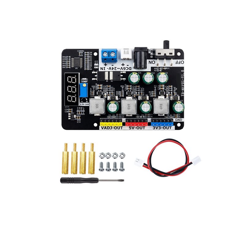 Diy Electronic Modules - B92B-電圧レギュレータモジュール 6-24V から 3.3V 5V 調整可能な