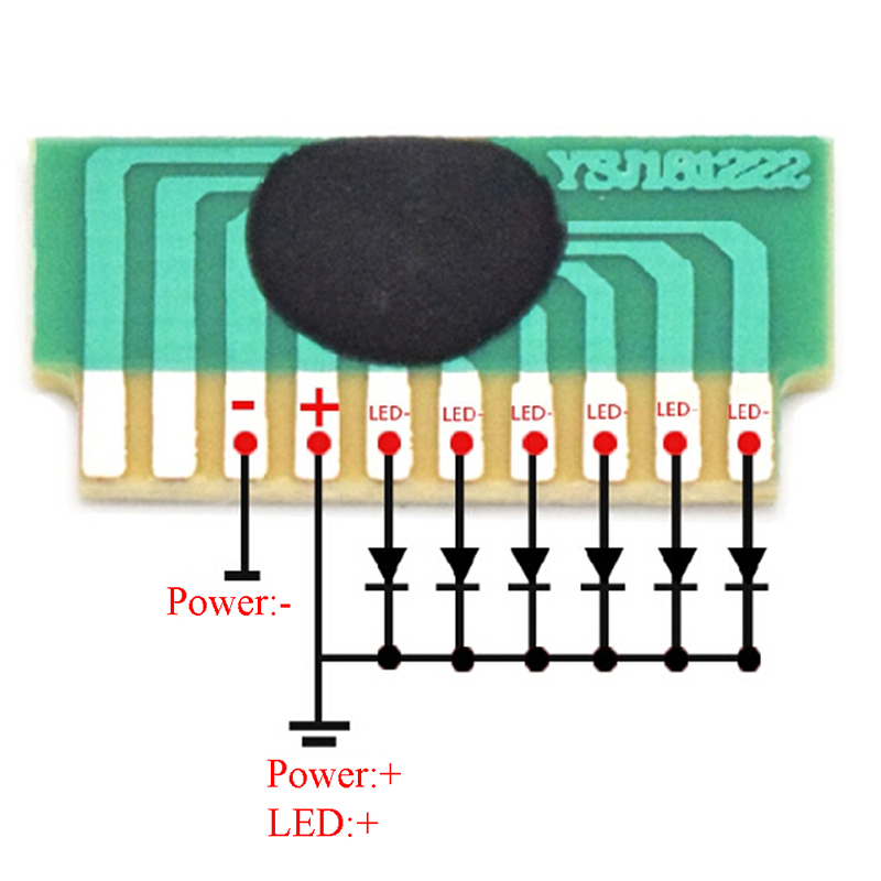 Diy Electronics For Sale - 【LM】ホットセール 10個 DIY 6-LED LED 3-4.5V