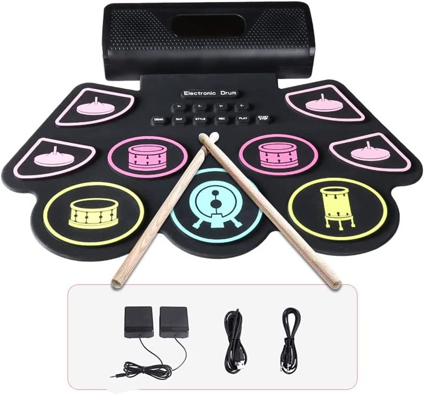 デジタルドラムセット,ポータブル,シリコン,9つの厚いパッド - Diy Electronics Projects For Adults のレビューと価格