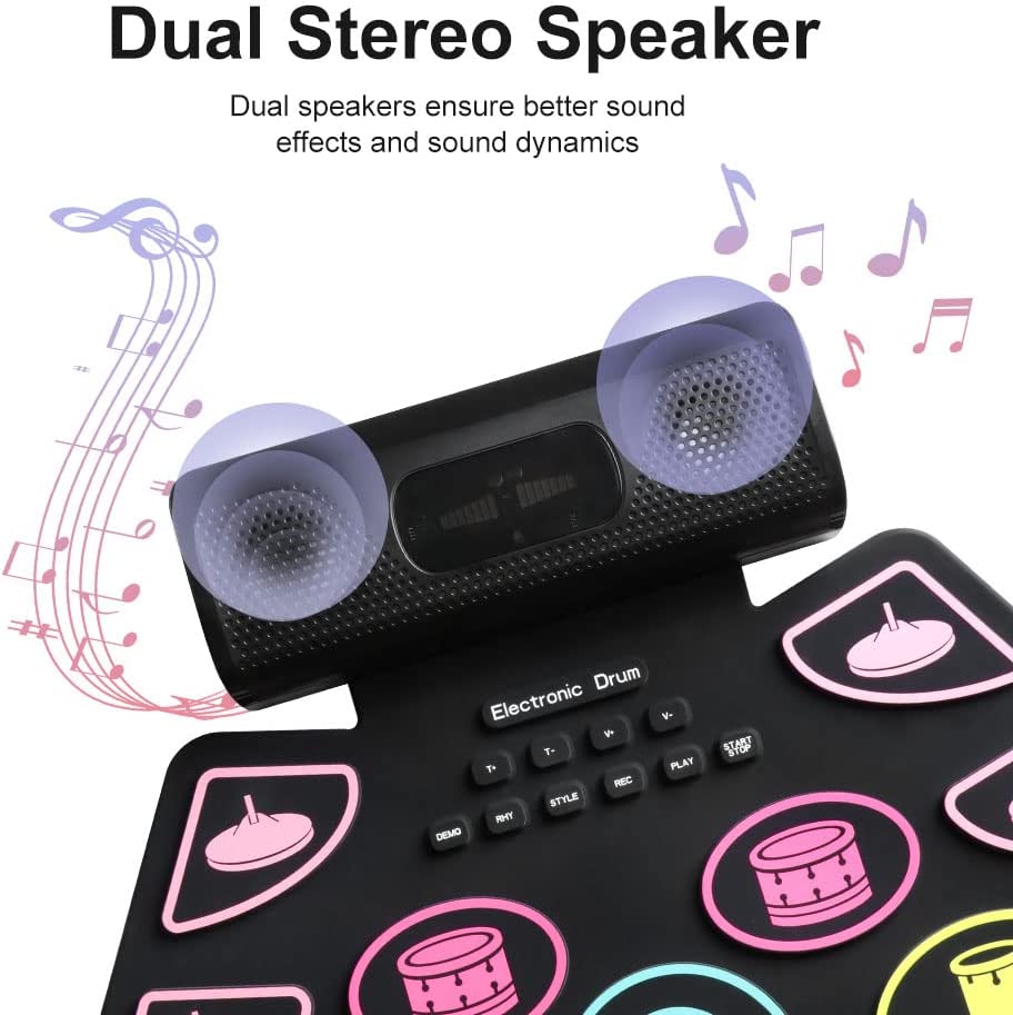 デジタルドラムセット,ポータブル,シリコン,9つの厚いパッド - Diy Electronics Projects For Adults のレビューと価格
