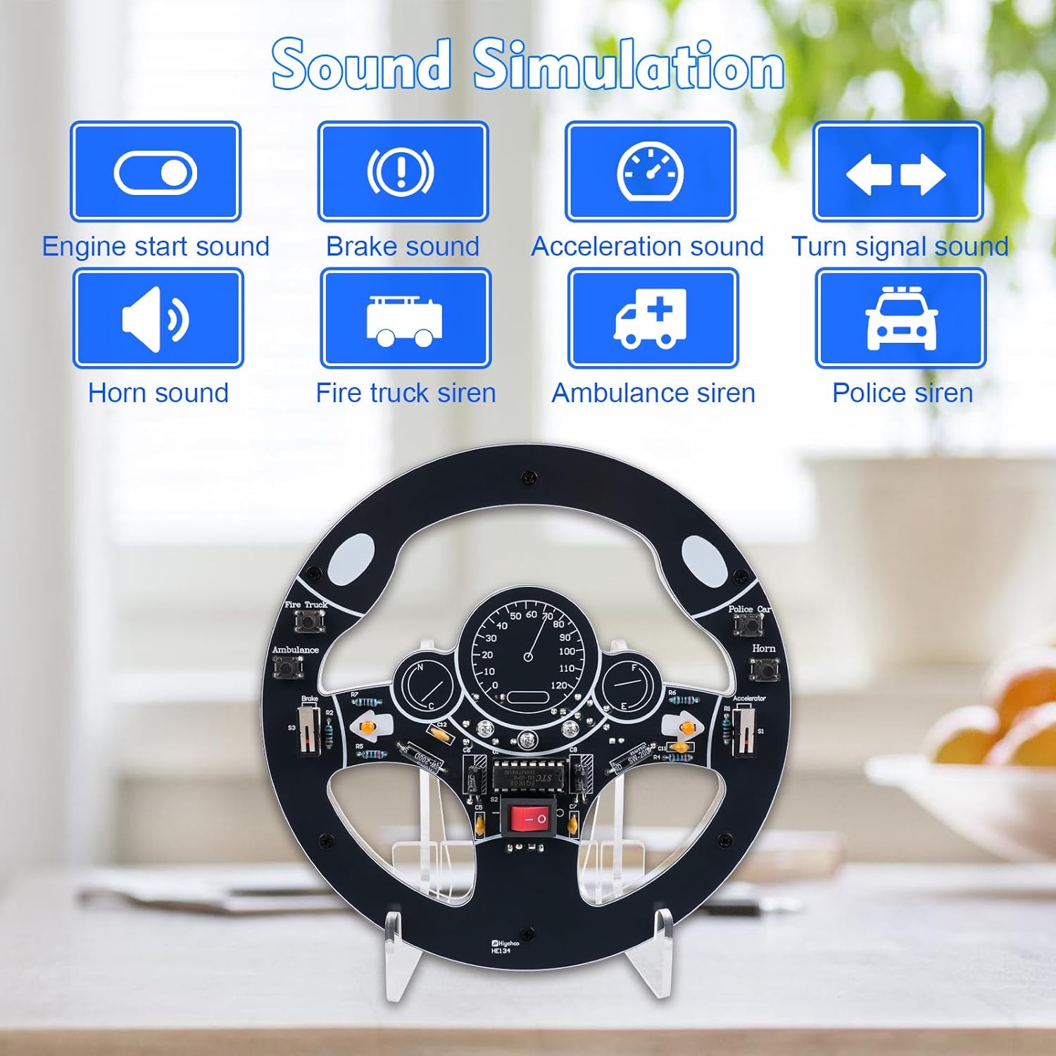 車のステアリングホイールDIYはんだ付けキットインタラクティ - Diy Electronics For Adults のレビューと価格