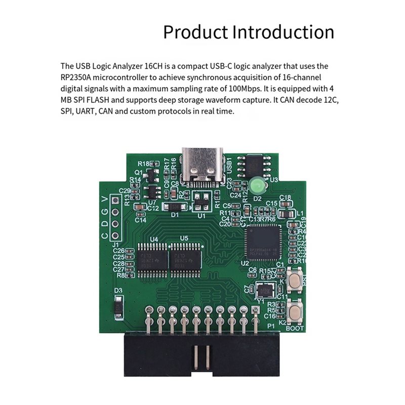 AAAF RP2350A マイクロコントローラー 16CH  - Logic Analyzer Usb のレビューと価格