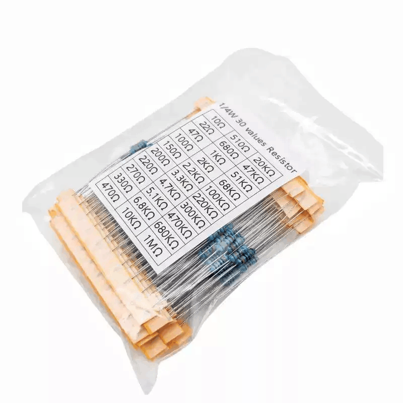 300個入り 1/4W 金属皮膜抵抗器詰め合わせキット 1% - Resistor Kit 1 4W のレビューと価格