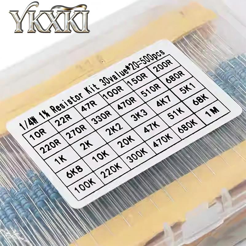 300個 600個 820個 1/4W 1% 金属皮膜抵抗器 - Resistor Kit 1 4W のレビューと価格