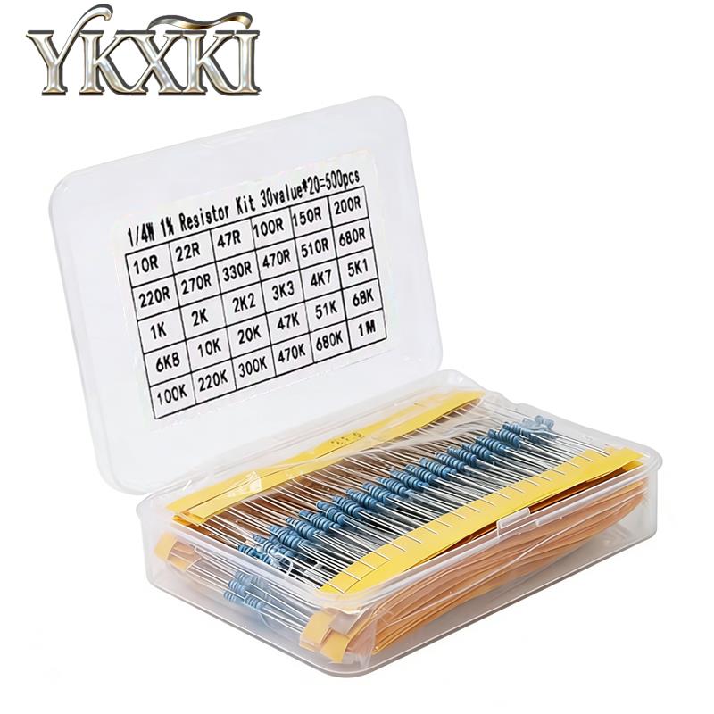 300個 600個 820個 1/4W 1% 金属皮膜抵抗器 - Resistor Kit 1 4W のレビューと価格