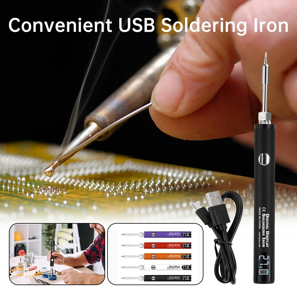 510 スマートはんだごてキット 電圧調整可能 USB 電源 - Diy Electronics Bench のレビューと価格