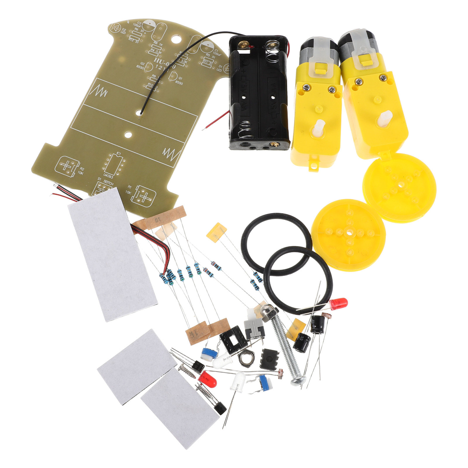 初心者向けラインフォローロボットカーキット 1セット STE - Diy Electronics Learning Kit のレビューと価格