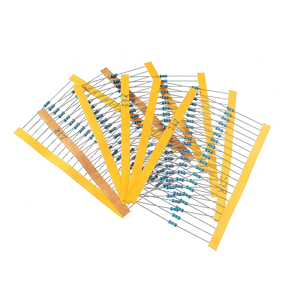 120 個 1/4 ワット 1% 自動車エアバッグ修理抵抗器 - Resistor Kit 1 4W のレビューと価格