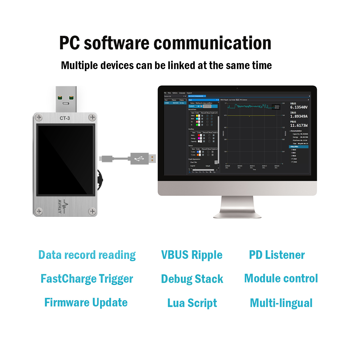 USB 3.1 パワーメーターテスターデジタルマルチメーター - Logic Analyzer Usb のレビューと価格