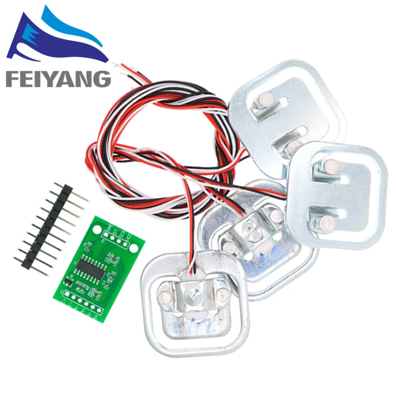 4 個ヒューマンスケールロードセル重量センサー + HX71 - Diy Electronics Load Cell のレビューと価格