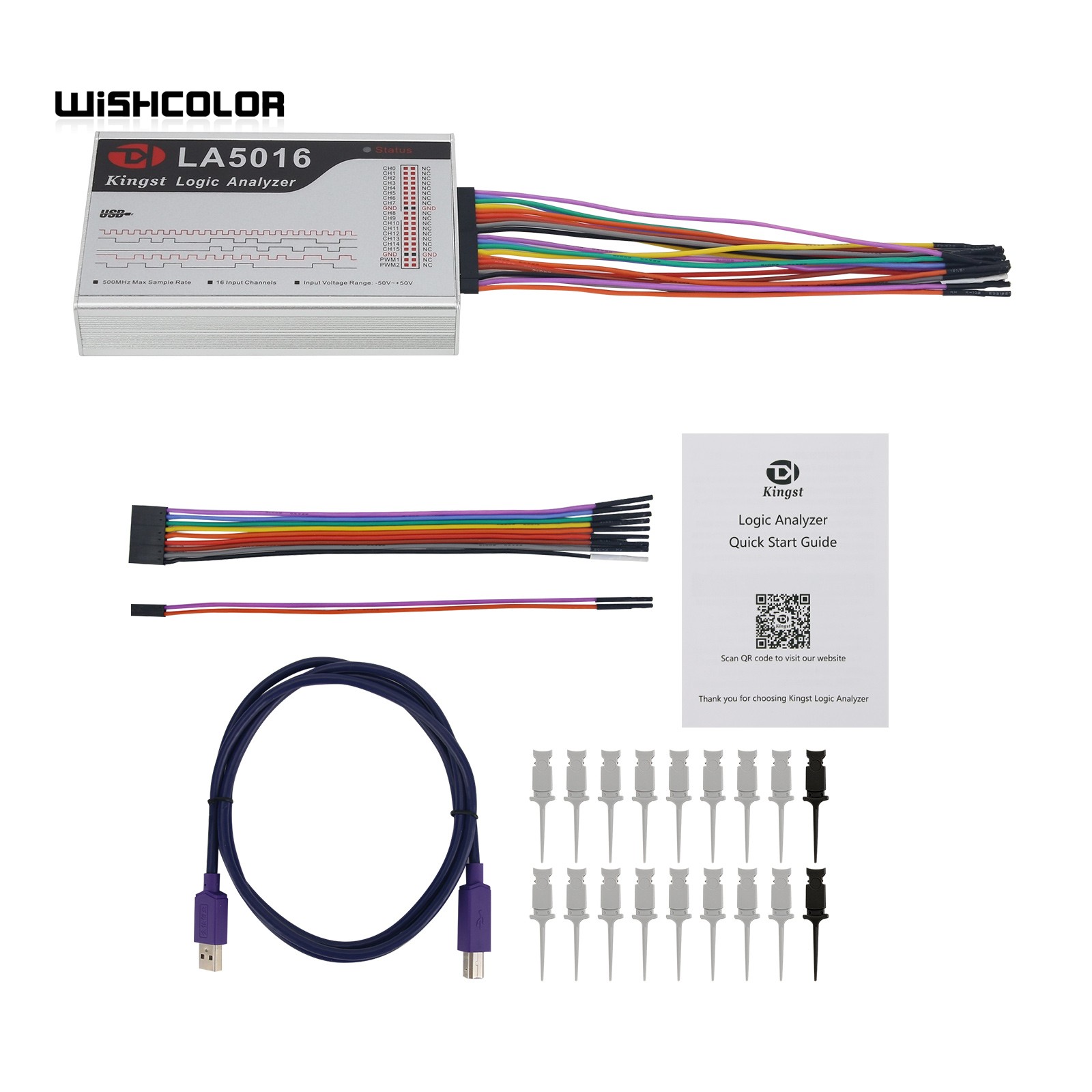 Wishcolor-USBロジックアナライザー、調整可能なp - Logic Analyzer Usb のレビューと価格
