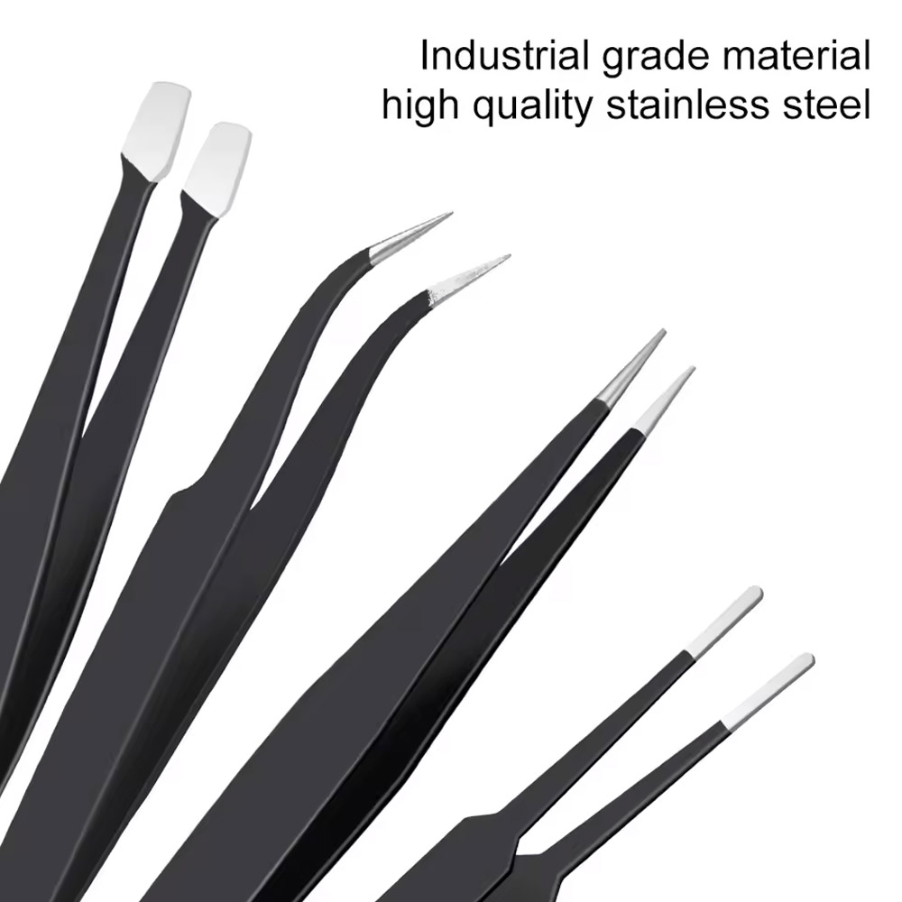 10 ピース/セット精密帯電防止湾曲 & ストレートピンセッ - Diy Electronics Repair のレビューと価格