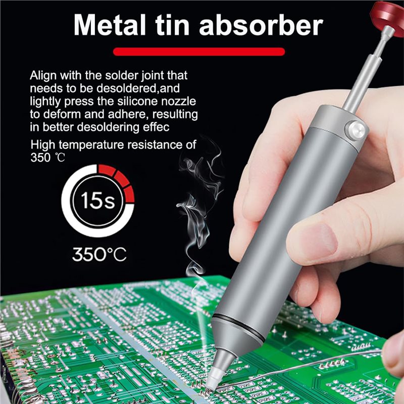 ABBN-プレミアムはんだ吸い取りポンプ 耐熱シリコンノズル - Diy Electronics Repair のレビューと価格