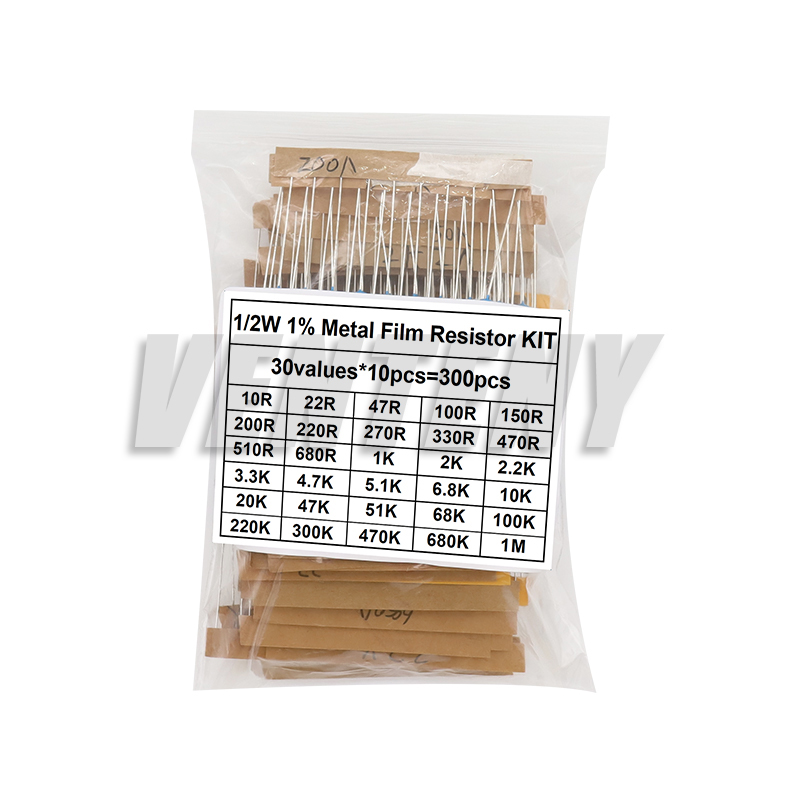 金属フィルム抵抗器セット,各種キット,1% メタル,10 O - Resistor Kit 1 4W のレビューと価格