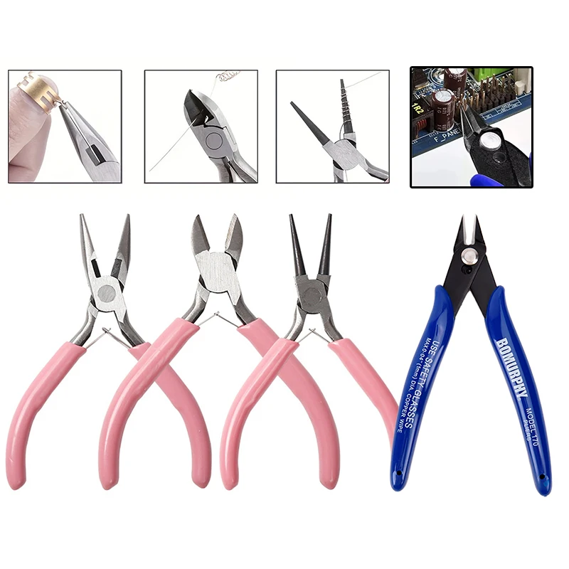 170種類の電子機器用斜めペンチキット、炭素鋼ペンチ、サイド - Diy Electronics For Beginners のレビューと価格