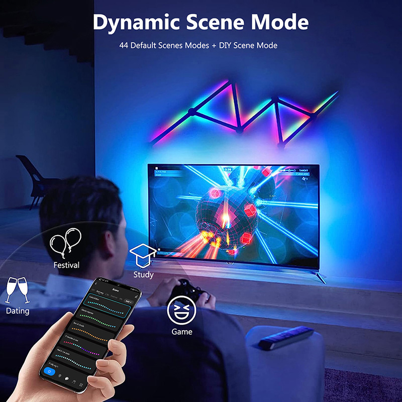 スマートRGBウォールランプ、Bluetoothアプリ接続L - Diy Lamp Electronics のレビューと価格