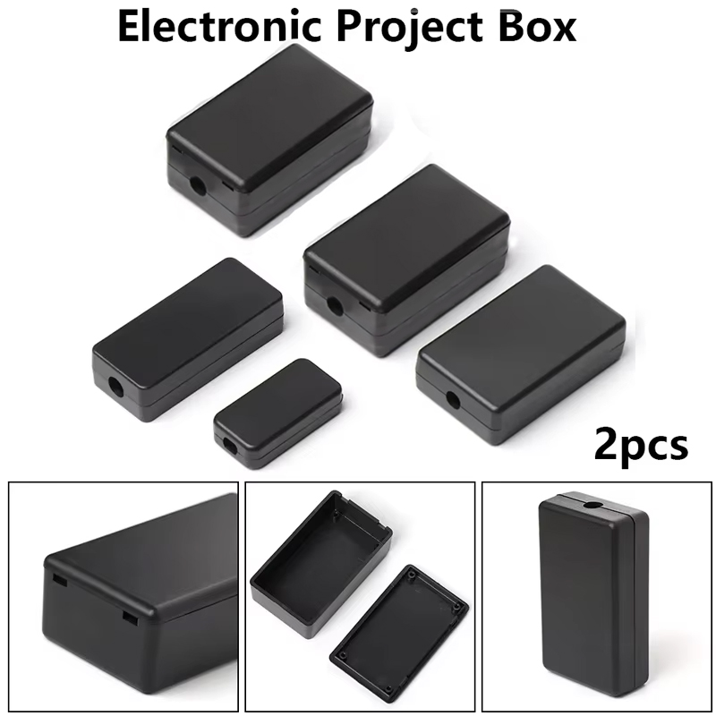 2 個のプラスチック防水ブラックボックス DIY ハウジング - Diy Electronics Organizer のレビューと価格
