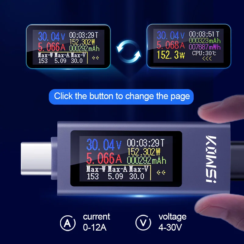 KWS-2302C Type-C USB テスター多機能デジ - Logic Analyzer Usb のレビューと価格