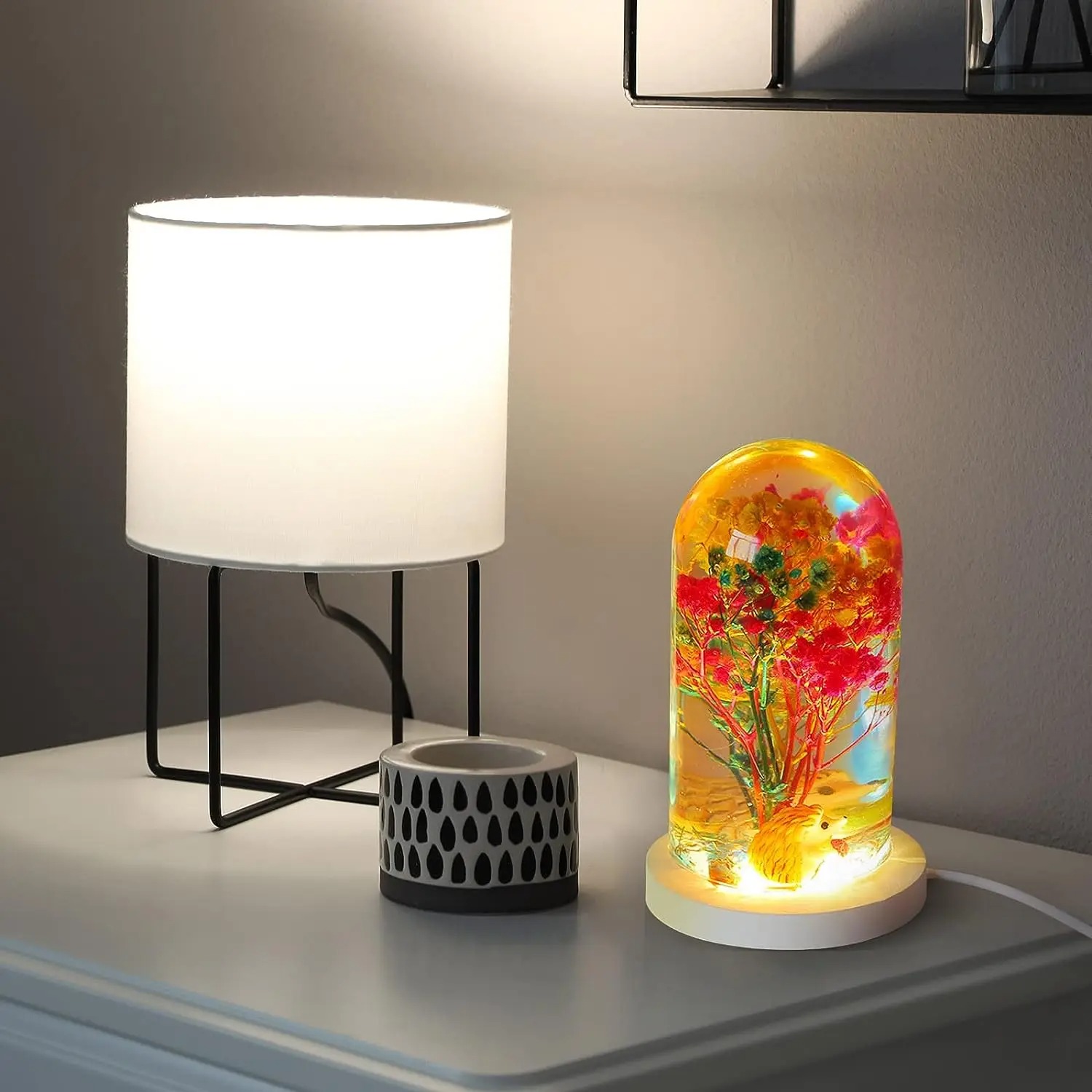 DIY クリスタルエポキシ樹脂モールド Led ナイトライト - Diy Lamp Electronics のレビューと価格