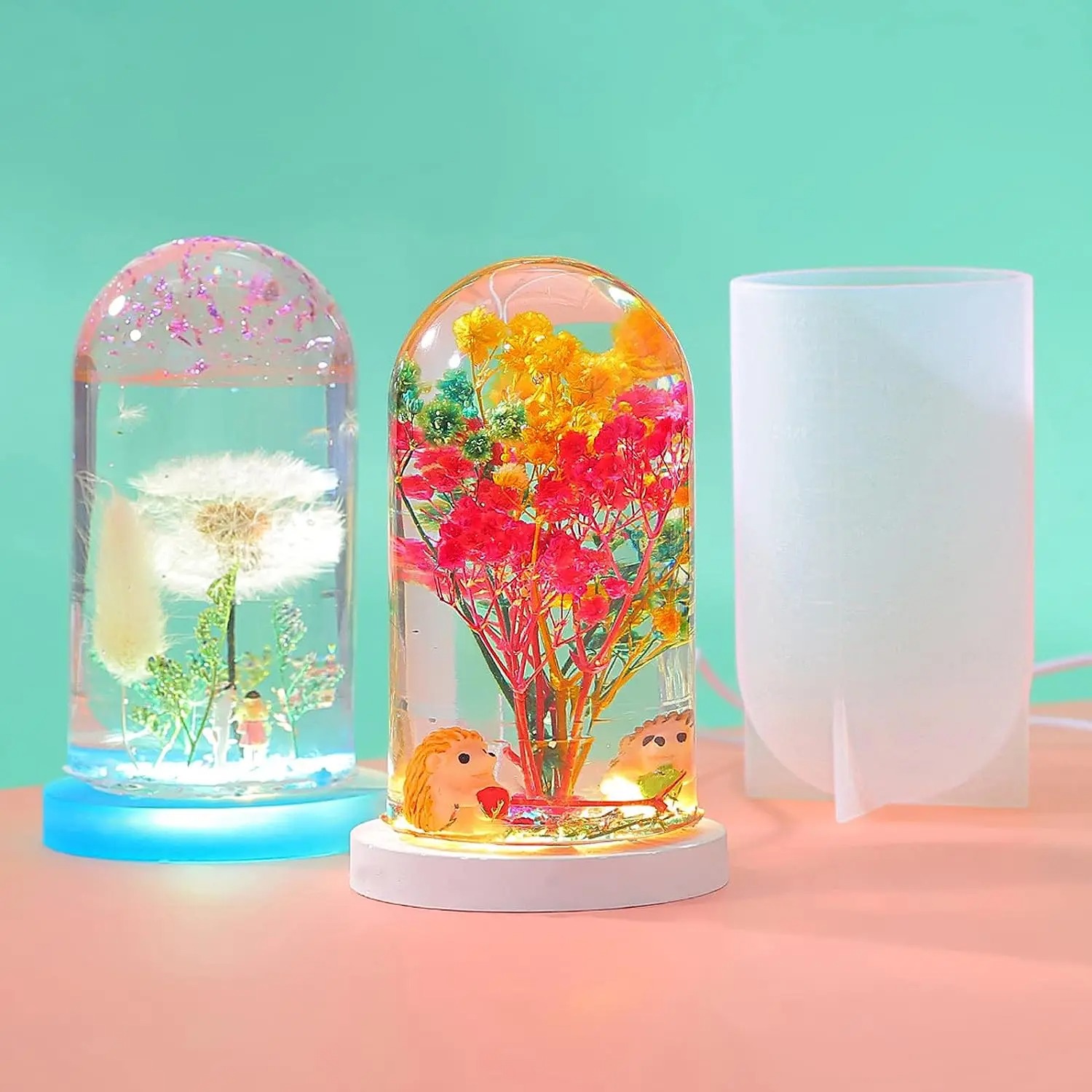 DIY クリスタルエポキシ樹脂モールド Led ナイトライト - Diy Lamp Electronics のレビューと価格