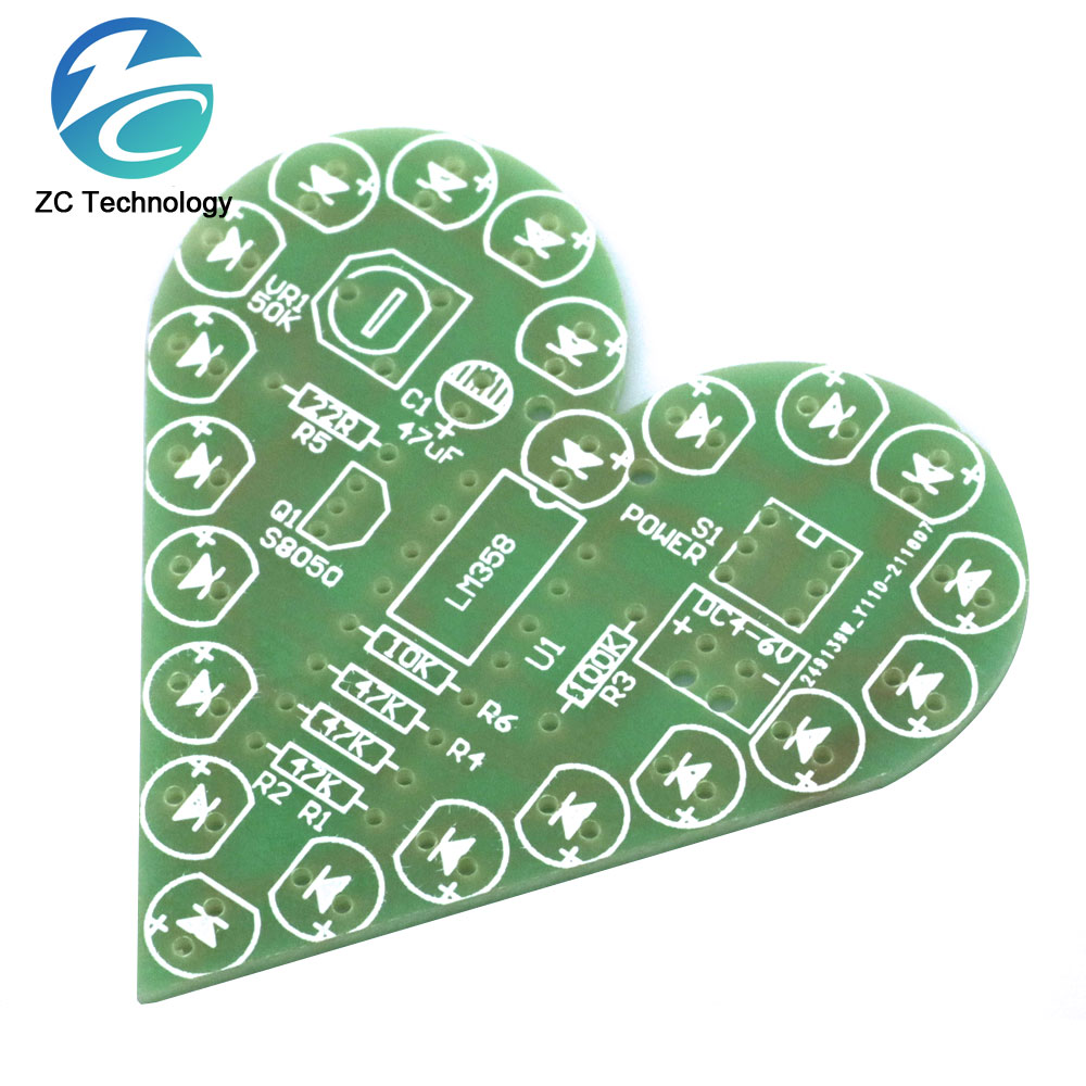 DIYキット-若者のためのハート型の呼吸ランプキット,4v- - Diy Electronics Learning Kit のレビューと価格
