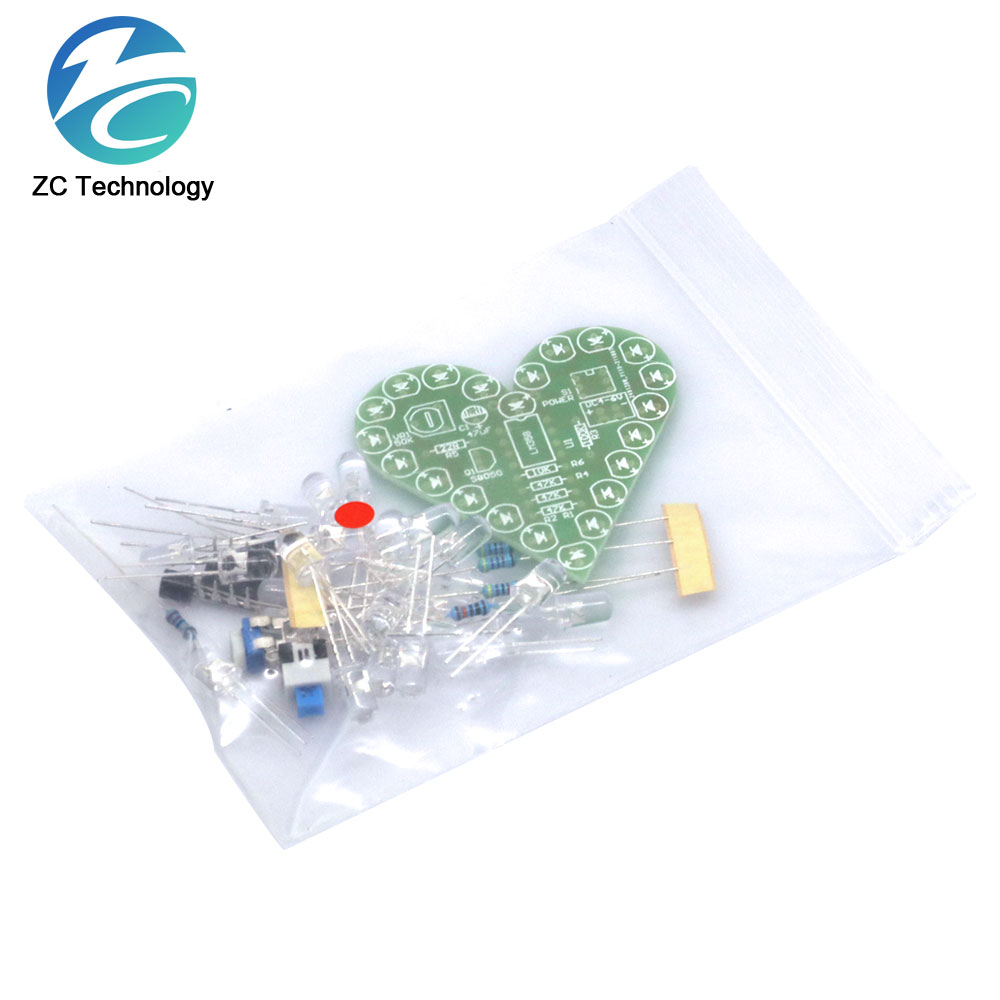 DIYキット-若者のためのハート型の呼吸ランプキット,4v- - Diy Electronics Learning Kit のレビューと価格