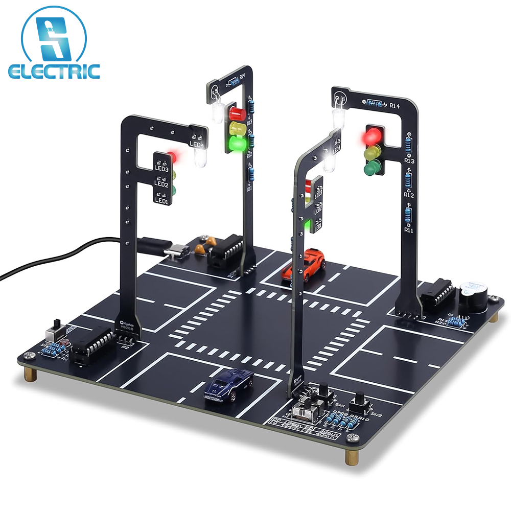 LED交通信号シミュレーターはんだ付けキット、サウンド付きS - Diy Electronics Projects For Adults のレビューと価格
