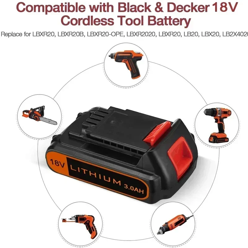 黒とデッカーの交換用バッテリー、18v、3.0ah、bl20 - Black+Decker Tool Cordless のレビューと価格