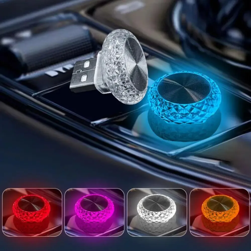 新車ミニ LED 装飾 USB アンビエントライトプラグプレ - Diy Lamp Electronics のレビューと価格