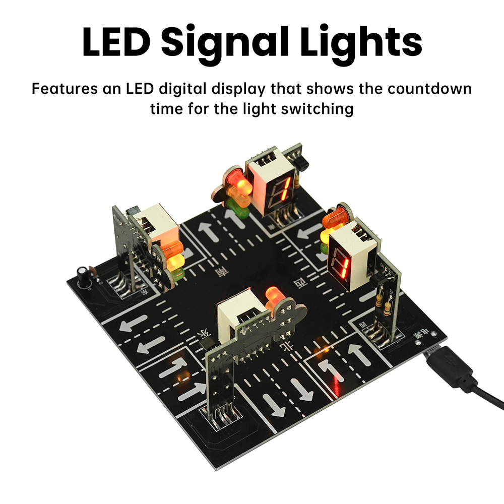 サウンド付き信号機シミュレーターキット 点滅ライト DIY  - Diy Electronics Projects For Adults のレビューと価格