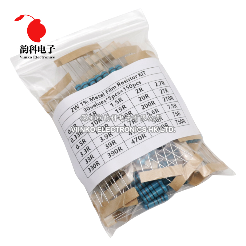 300個 150個 1/2W 1W 3W 2W 抵抗 1%  - Resistor Kit 1 4W のレビューと価格