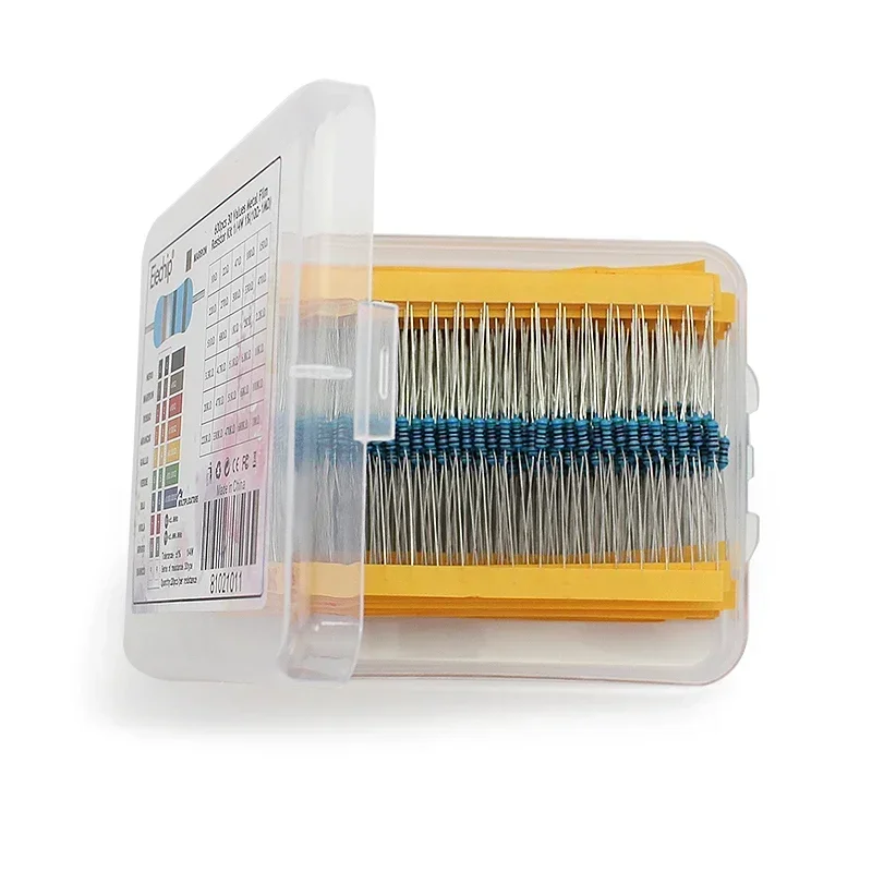 300/600 個 30 値 1/4 ワット金属皮膜抵抗器キ - Resistor Kit 1 4W のレビューと価格