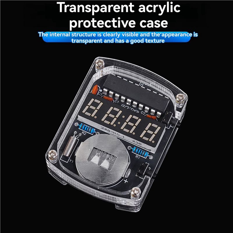 2X DIY 時計 LED 時計電子キット 0.28 インチ - Diy Electronics Learning Kit のレビューと価格