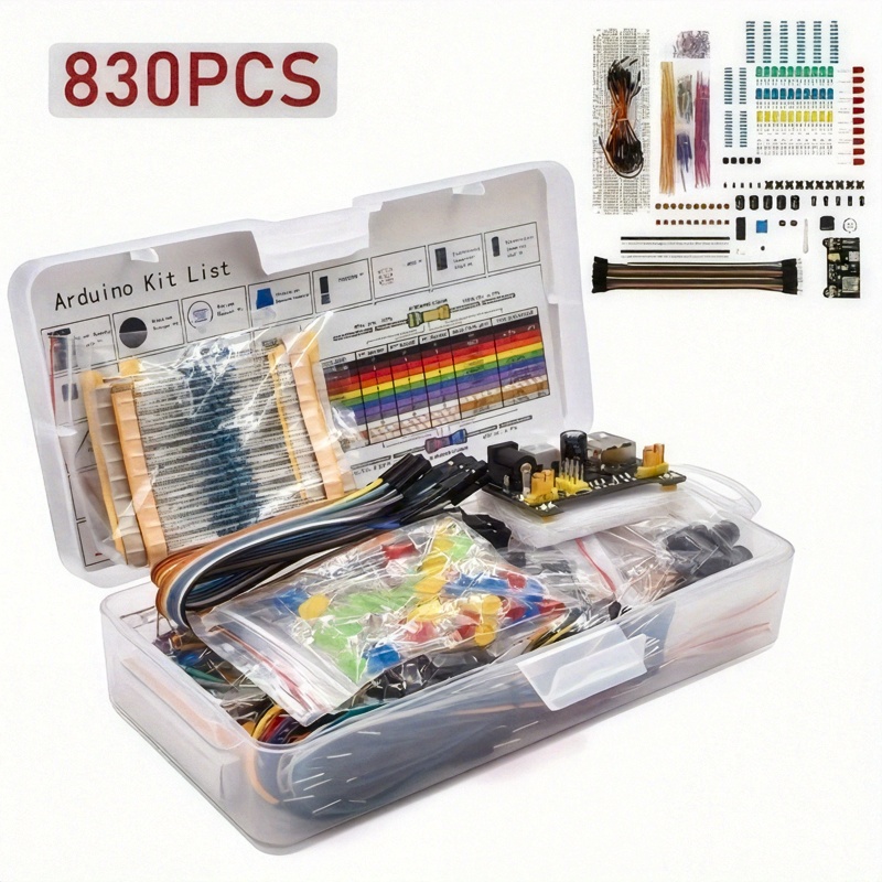 電子部品 電解コンデンサ 抵抗器 LED 830穴ブレッドボ - R/Diy Electronics のレビューと価格