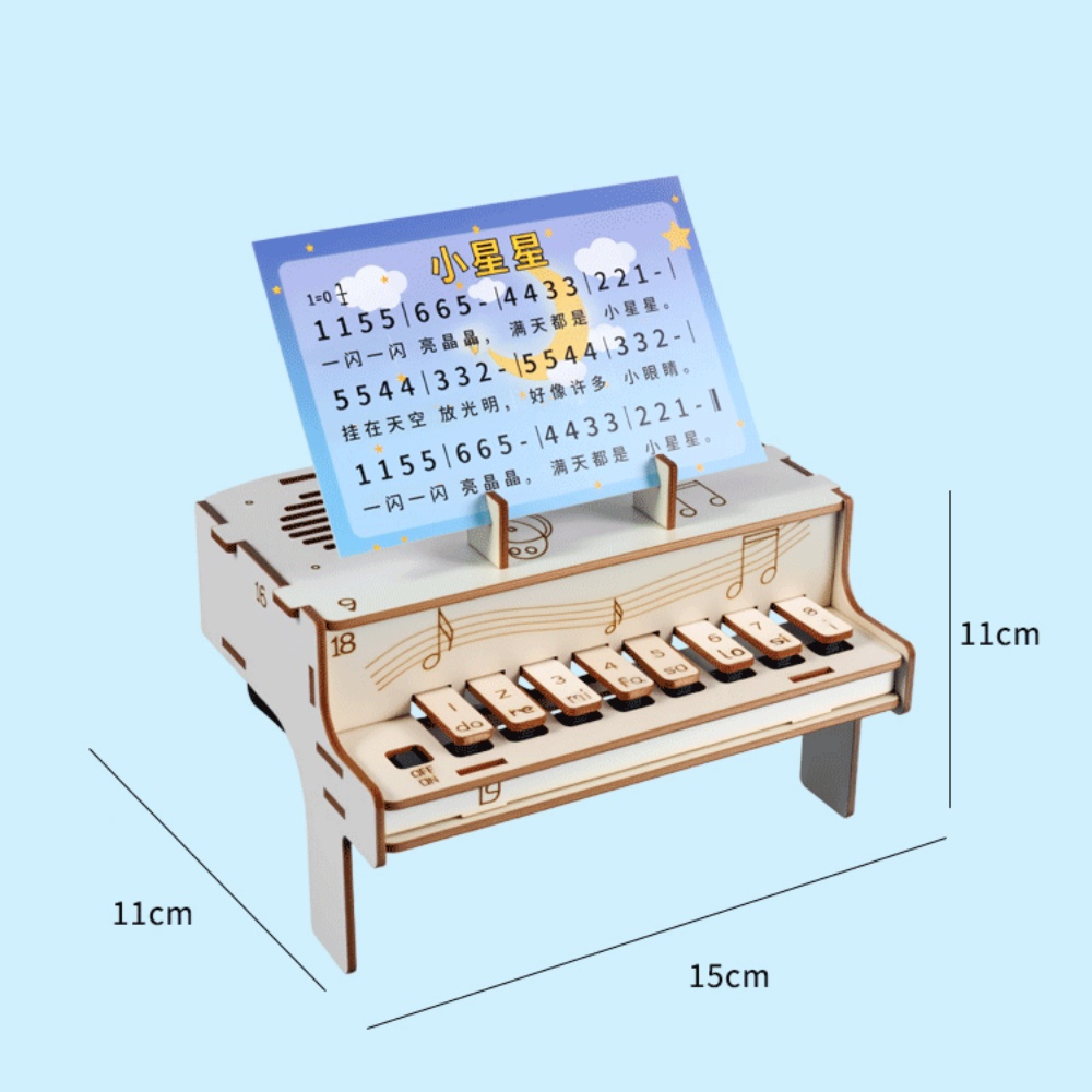DIY 木製電子ピアノモデル STEM 組み立てキット物理学 - Diy Electronics Learning Kit のレビューと価格