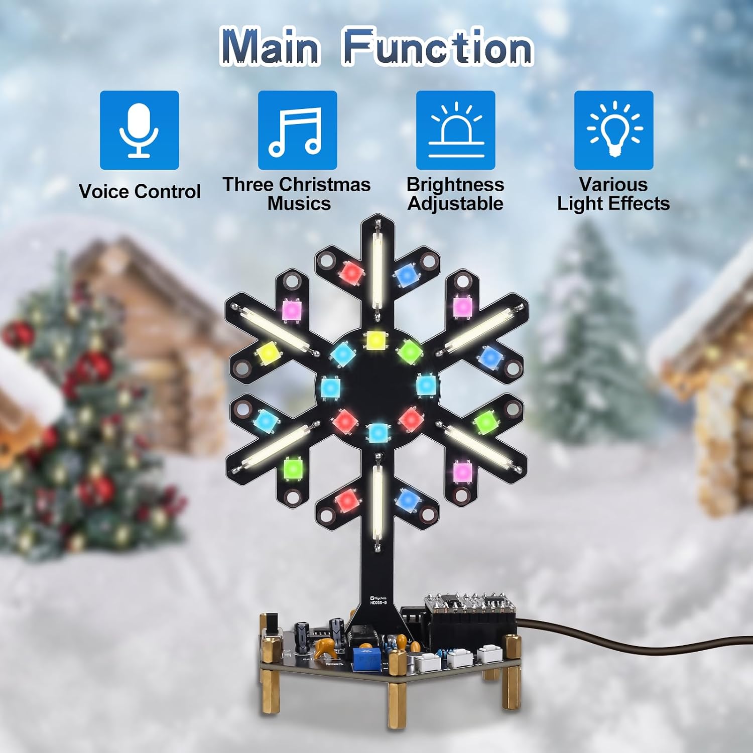 音声制御スペクトラムライトはんだ付け練習キット DIY LE - Diy Electronics Learning Kit のレビューと価格